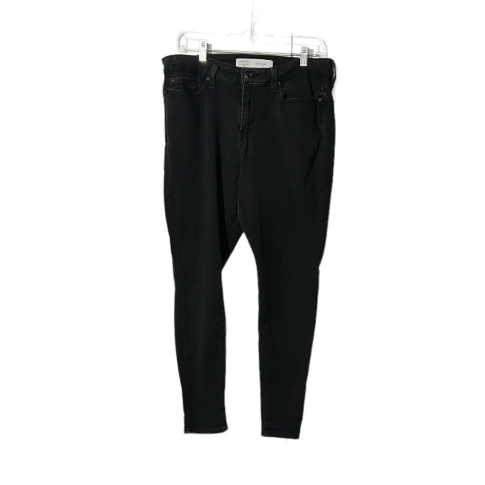 Levi Strauss Black Mid Rise Skinny Jeans Size W32 L28
